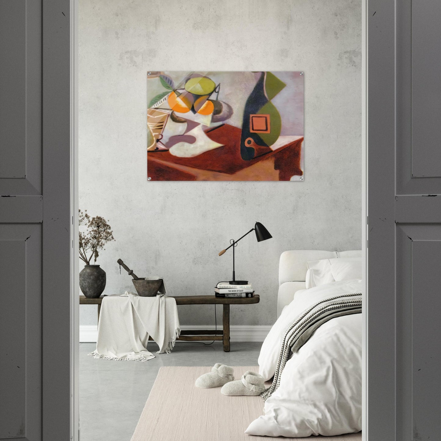 Still life with lemon and oranges - Pablo Picasso Acrylic Print - 70x100 cm / 28x40″ inches