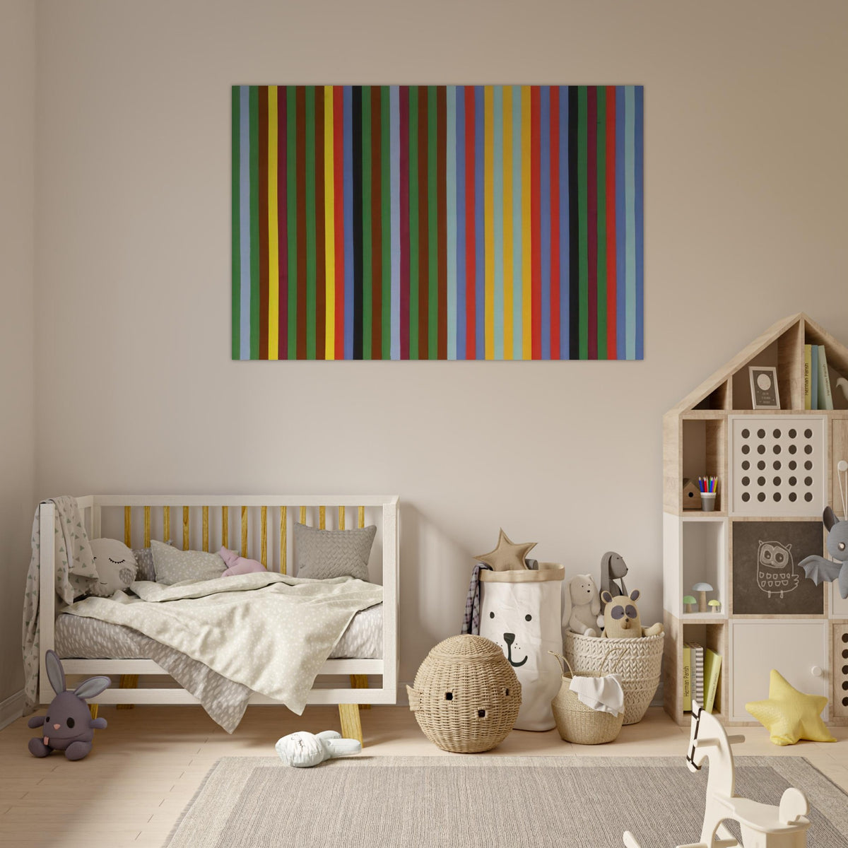 Circus Sounds - 1967 - Gene Davis Art Prints - 100x150 cm / 40x60″ inches | Gene Davis Poster | Gene Davis Prints
