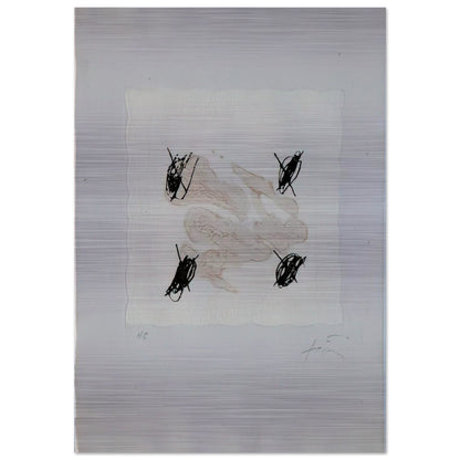 PETRIFICADA PETRIFICANTE II 1978 - Antoni Tapies Brushed Aluminum Print - 70x100 cm / 28x40 inches | Antoni Tapies Aluminum Print | Antoni Tapies Prints