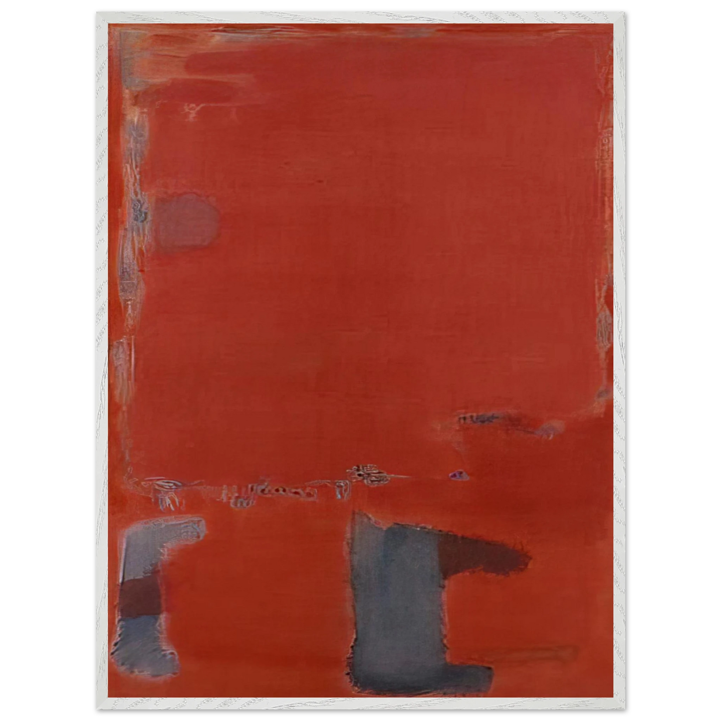 Mark Rothko - No. 21 - c.1949  New York , United States Wall Art - 60x80 cm / 24x32 inches - Premium Wooden Framed Poster With Fine Art Paper-canvas - Wood frame