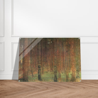 PINE FOREST II - Gustav Klimt Acrylic Print - 70x100 cm / 28x40″ inches