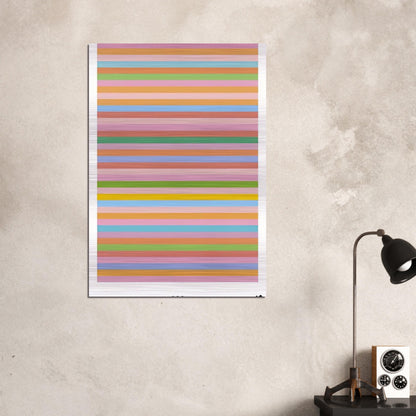 ROSE ROSE LONDON 2012 OLYMPIC GAMES POSTER 2012 - Bridget Riley Brushed Aluminum Print - 70x100 cm / 28x40 inches | Bridget Riley Aluminum Print | Bridget Riley Prints