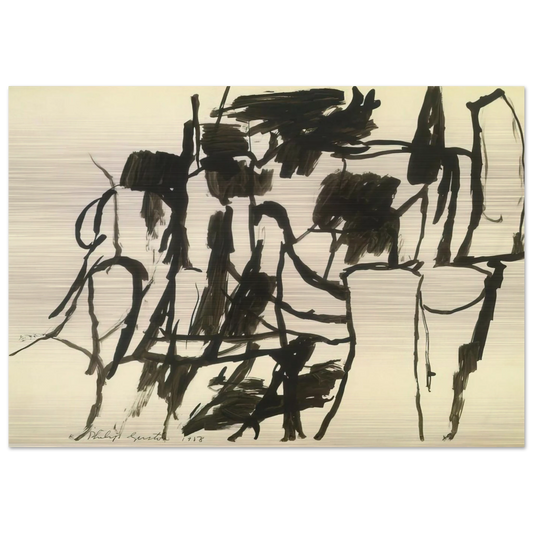 UNTITLED 4 - Philip Guston Brushed Aluminum Print - 70x100 cm / 28x40 inches | Philip Guston Aluminum Print | Philip Guston Prints