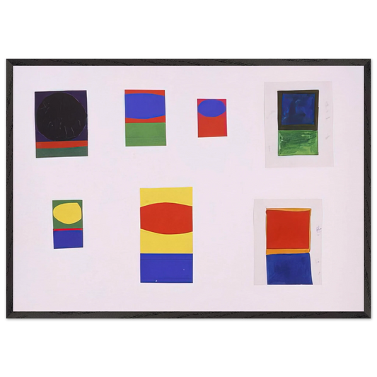Tablet 153 - Ellsworth Kelly 70x100 cm / 28x40 inches Framed Art Print – Black Wooden Frame