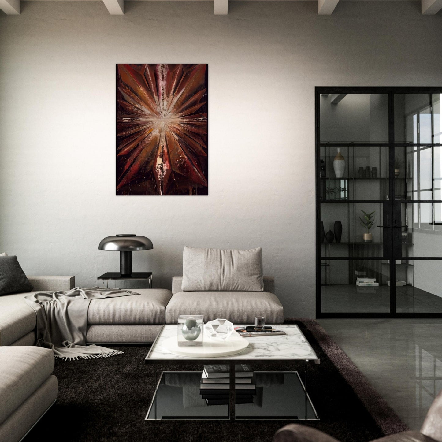 Jay DeFeo/BIG/The Jewel - Jay DeFeo Brushed Aluminum Print - 70x100 cm / 28x40 inches | Jay DeFeo Aluminum Print | Jay DeFeo Prints