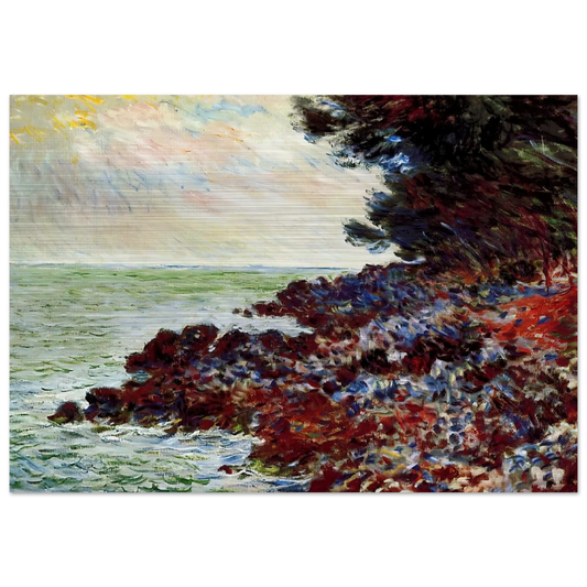 Cap Martin 3 - claude monet Brushed Aluminum Print - 70x100 cm / 28x40 inches | claude monet Aluminum Print | claude monet Prints