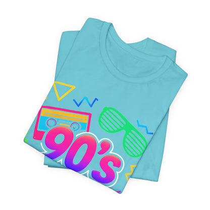 Oldschool-Musik der 90er – Arcade-Vibes. Klassischer 90er-Jahre-Vintage-Look. Retro-T-Shirt „I Heart The Nineties“ aus den 90ern.