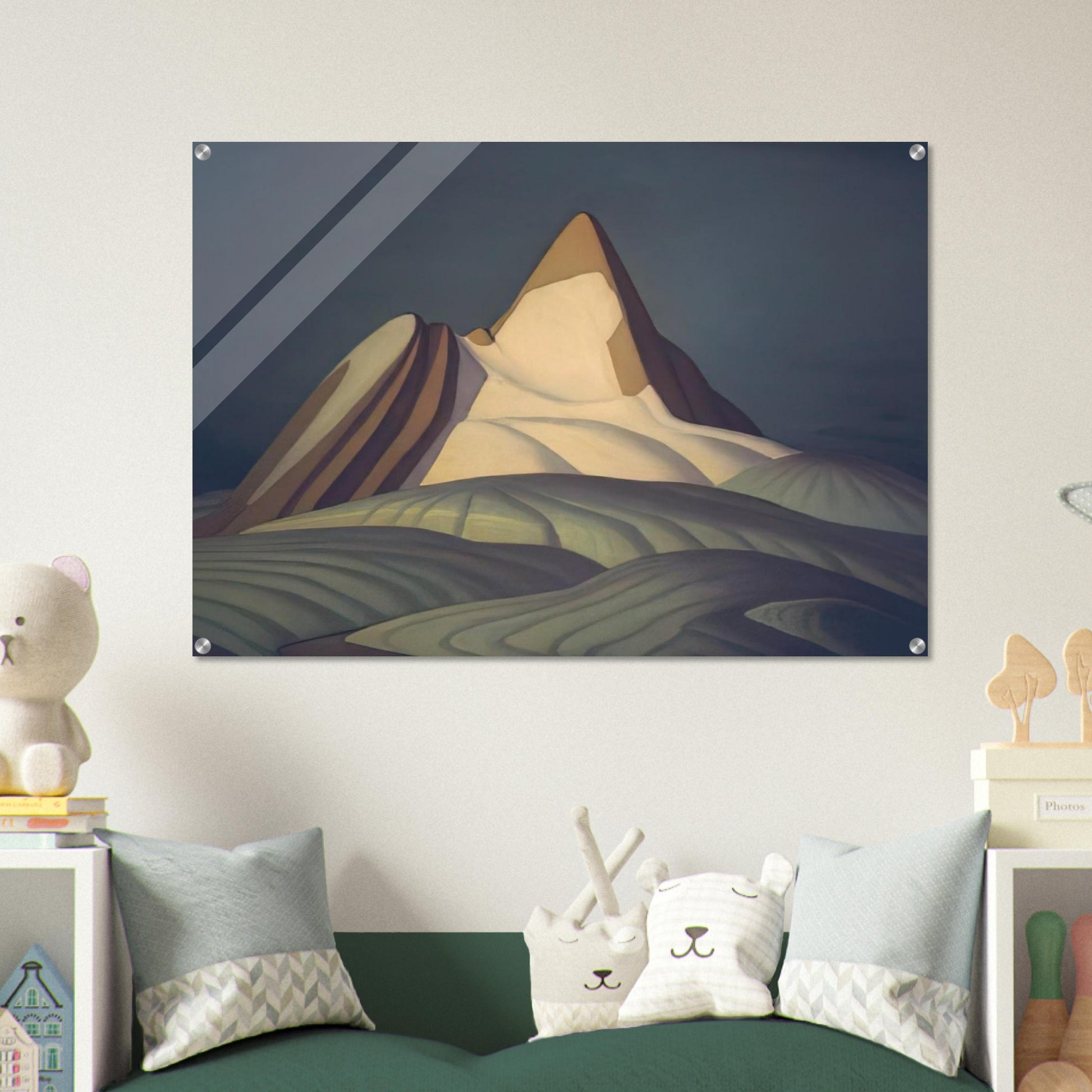 Isolation Peak, Rocky Mountains - 1930 - Lawren Harris Acrylic Print - 70x100 cm / 28x40″ inches | Lawren Harris Wall Art | Lawren Harris Prints
