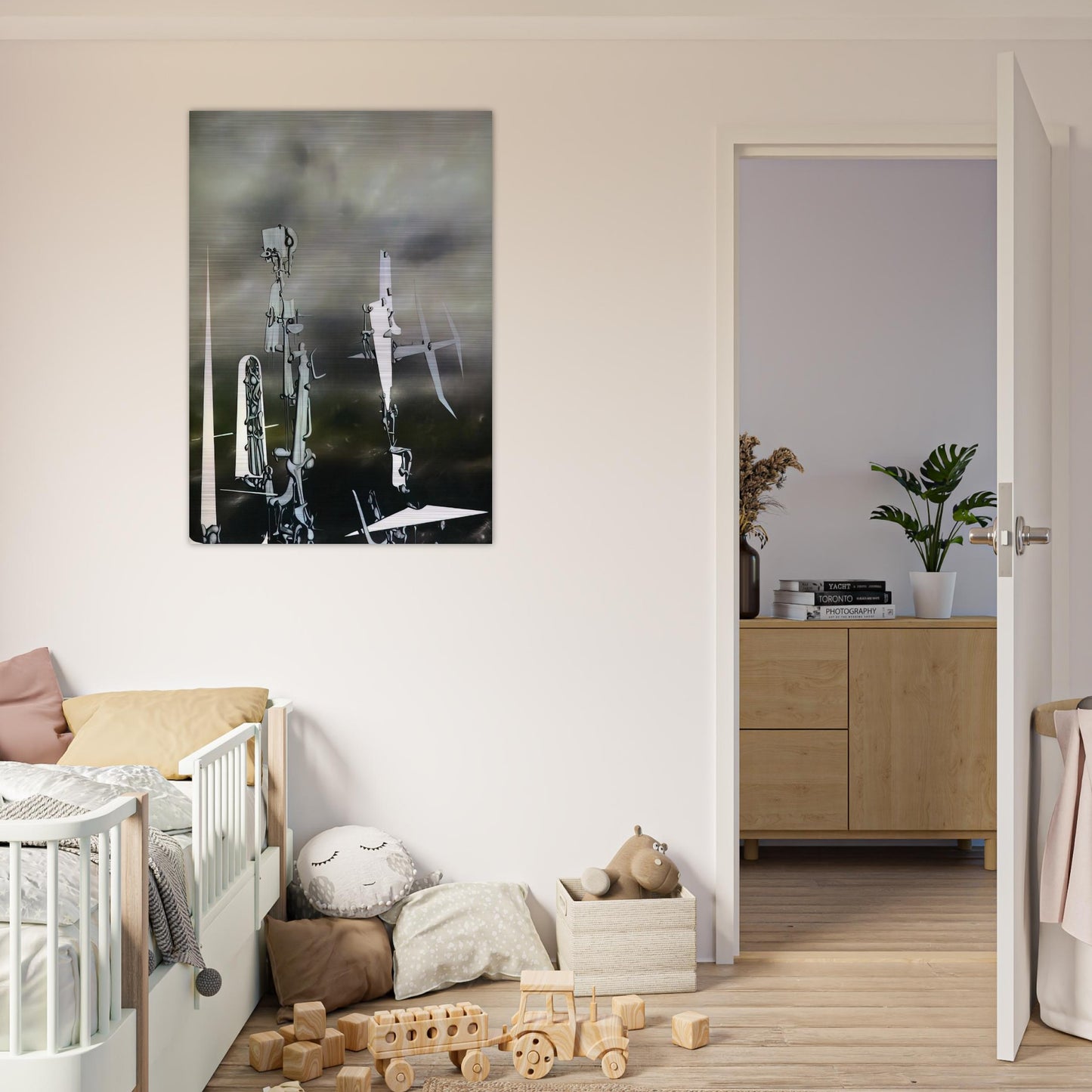 Phantoms - Yves Tanguy Brushed Aluminum Print - 70x100 cm / 28x40 inches | Yves Tanguy Aluminum Print | Yves Tanguy Prints