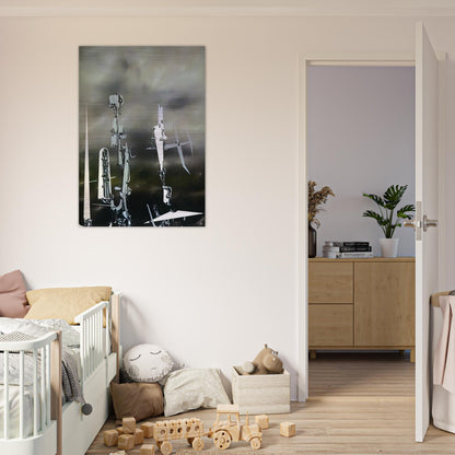 Phantoms - Yves Tanguy Brushed Aluminum Print - 70x100 cm / 28x40 inches | Yves Tanguy Aluminum Print | Yves Tanguy Prints