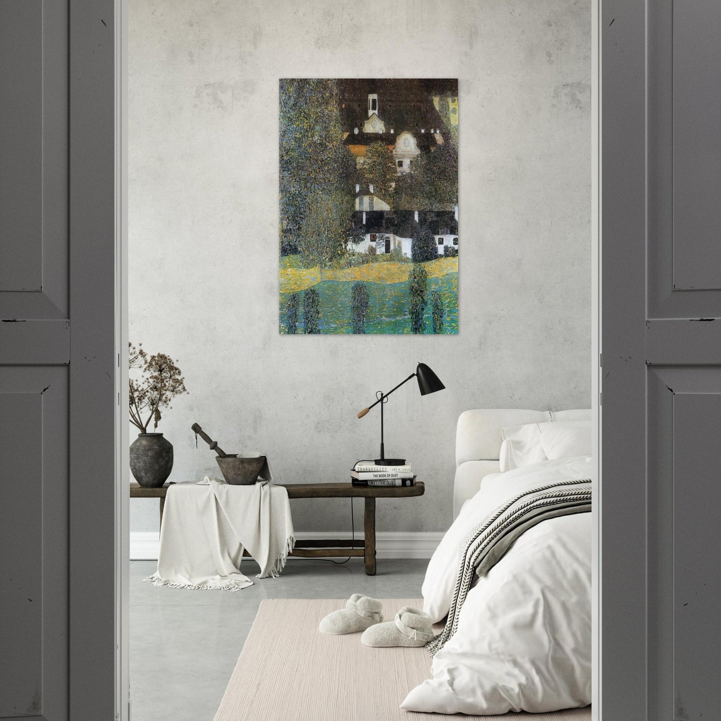 SCHLOSS KAMMER AM ATTERSEE II 1909 - Gustav Klimt Brushed Aluminum Print - 70x100 cm / 28x40 inches | Gustav Klimt Aluminum Print | Gustav Klimt Prints