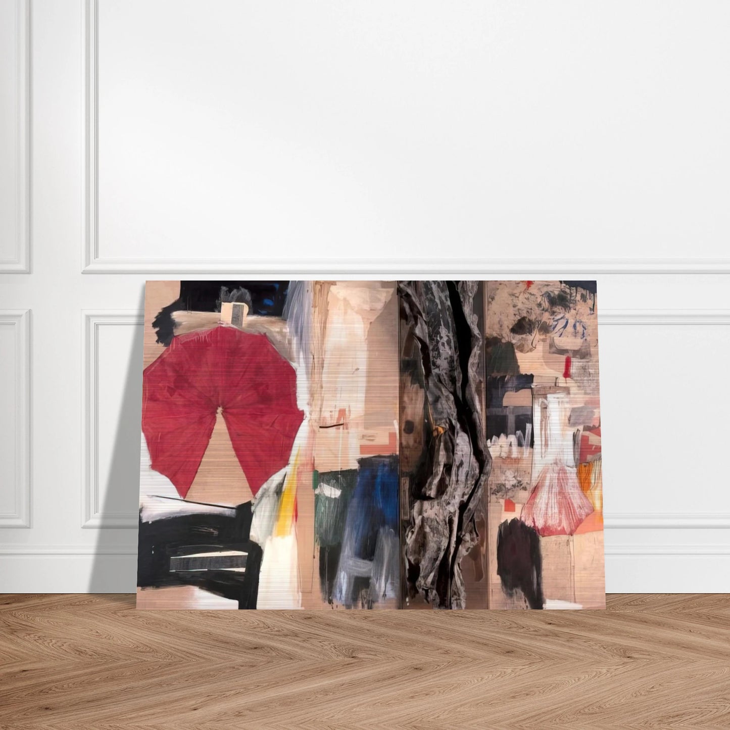 ALLEGORY 1960 - Robert Rauschenberg Brushed Aluminum Print - 70x100 cm / 28x40 inches | Robert Rauschenberg Aluminum Print | Robert Rauschenberg Prints