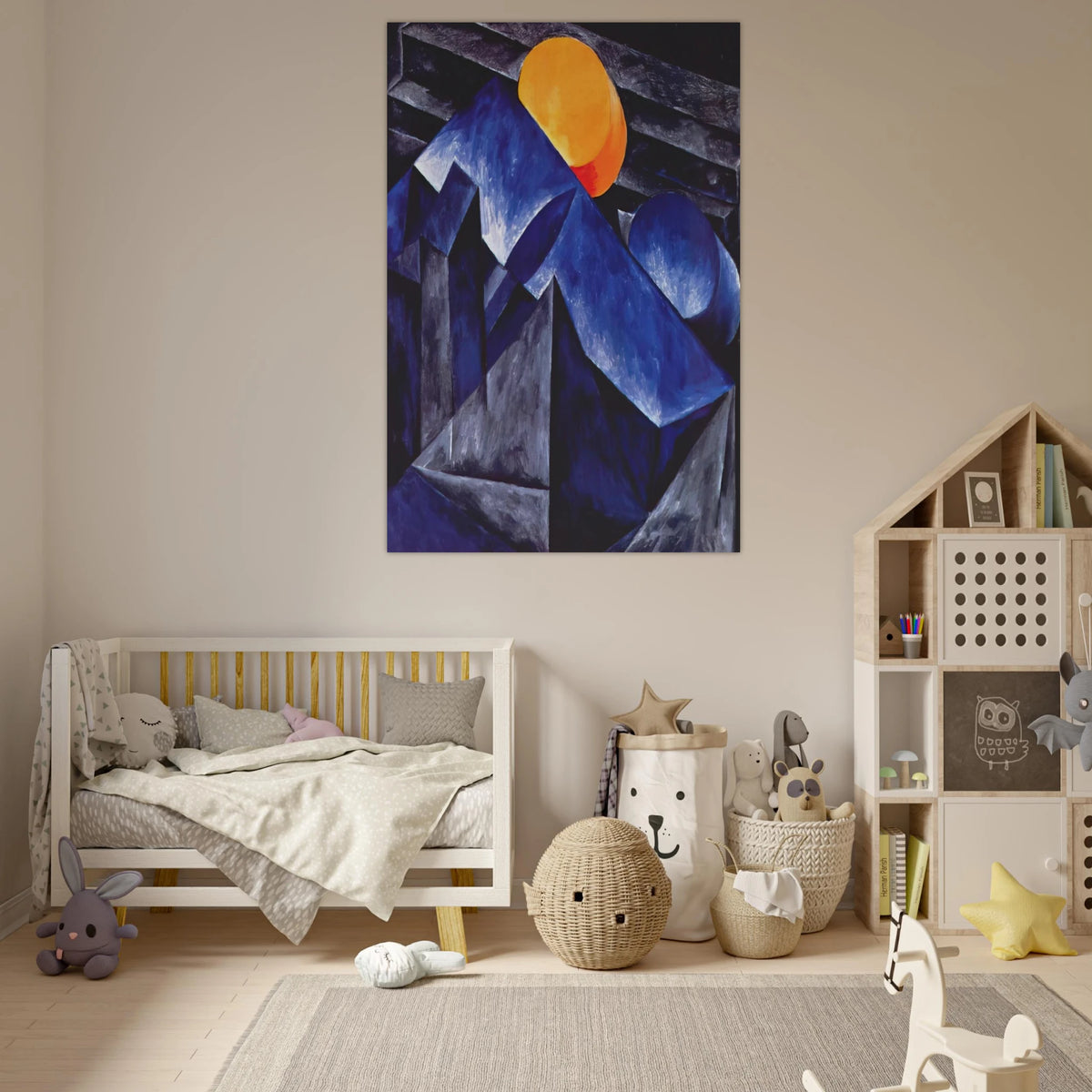 Composition - 1914 - Natalia Goncharova Art Prints - 100x150 cm / 40x60″ inches | Natalia Goncharova Poster | Natalia Goncharova Prints