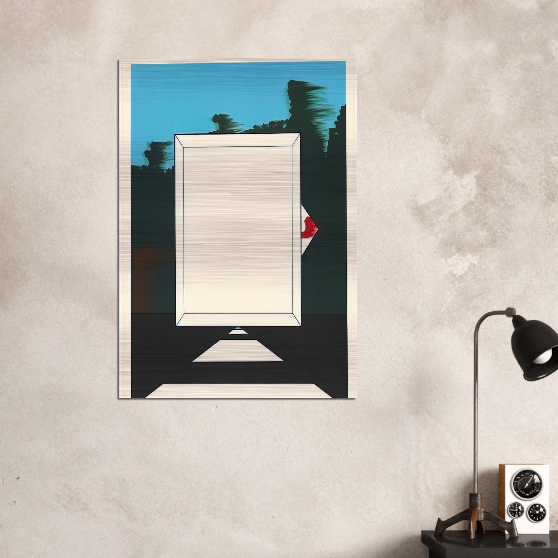 Untitled - 1966 - Allan D Arcangelo Brushed Aluminum Print - 70x100 cm / 28x40 inches | Allan D Arcangelo Aluminum Print | Allan D Arcangelo Prints