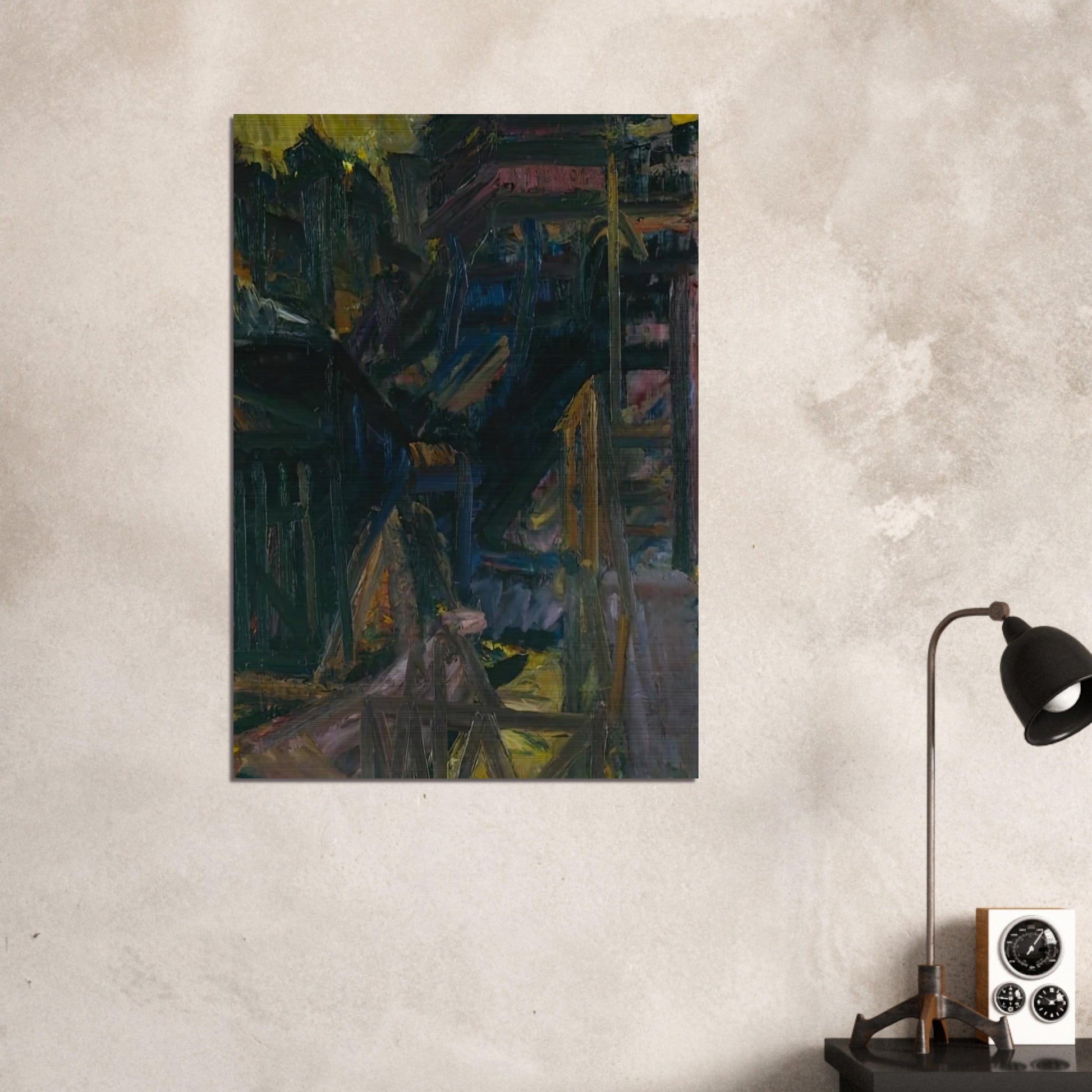 TO THE STUDIOS 1980 - Frank Auerbach Brushed Aluminum Print - 70x100 cm / 28x40 inches | Frank Auerbach Aluminum Print | Frank Auerbach Prints