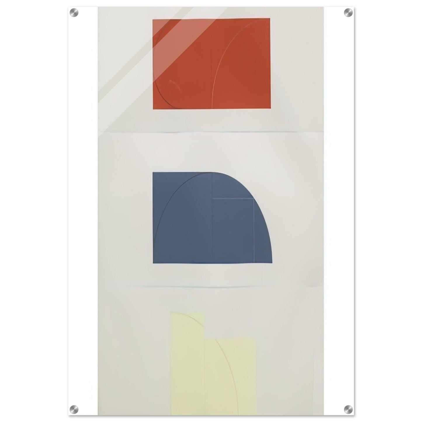 SERIES OF THREE 1984 - Robert Mangold Acrylic Print - 70x100 cm / 28x40″ inches | Robert Mangold Wall Art | Robert Mangold Prints
