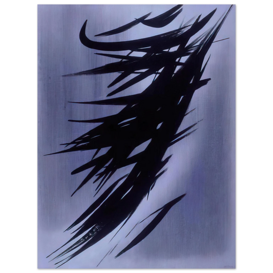 Hans Hartung - Untitled T1958-3 - 1958  75x100 cm / 30x40inches Fine Art Poster