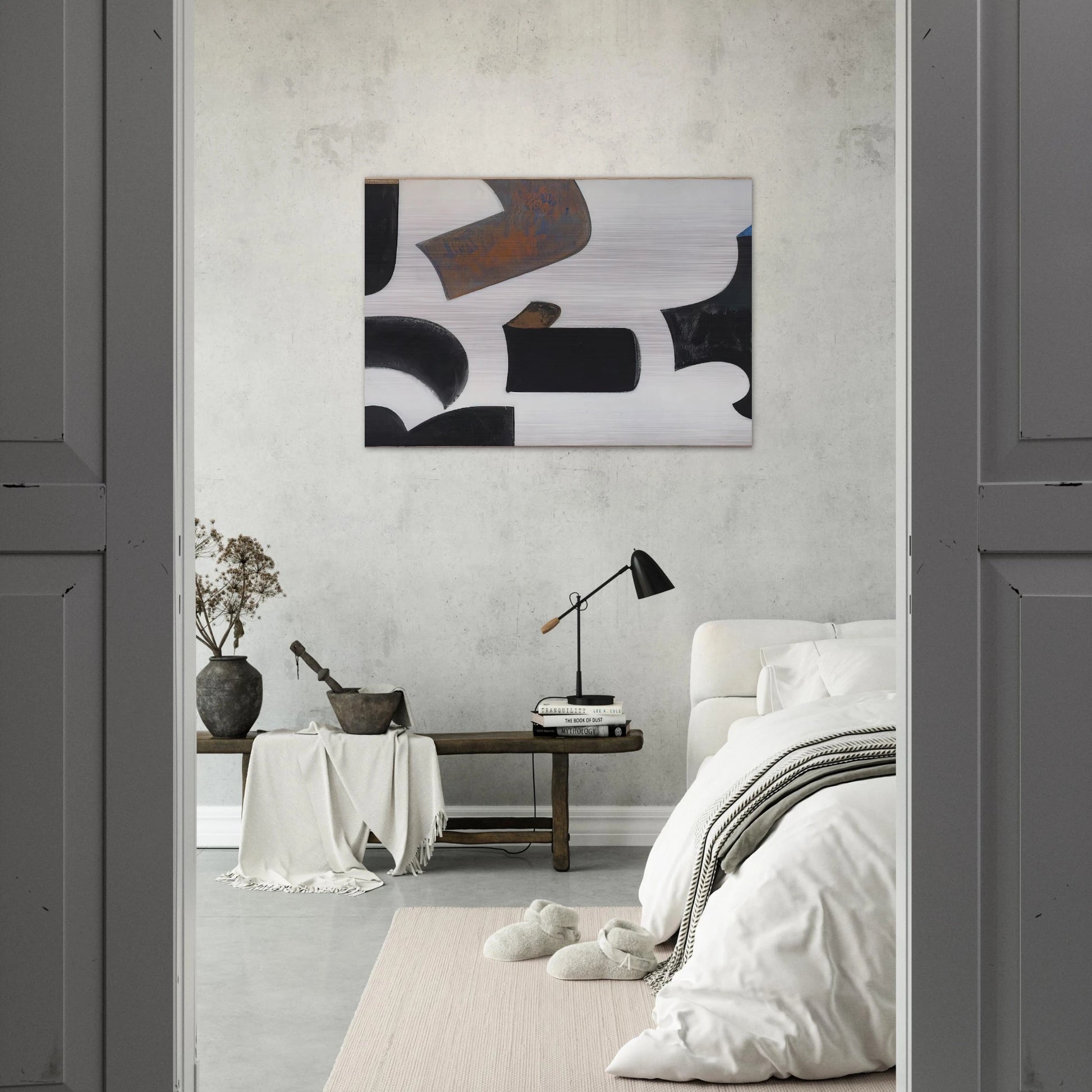 Untitled - 1958 - Donald Judd Brushed Aluminum Print - 70x100 cm / 28x40 inches | Donald Judd Aluminum Print | Donald Judd Prints