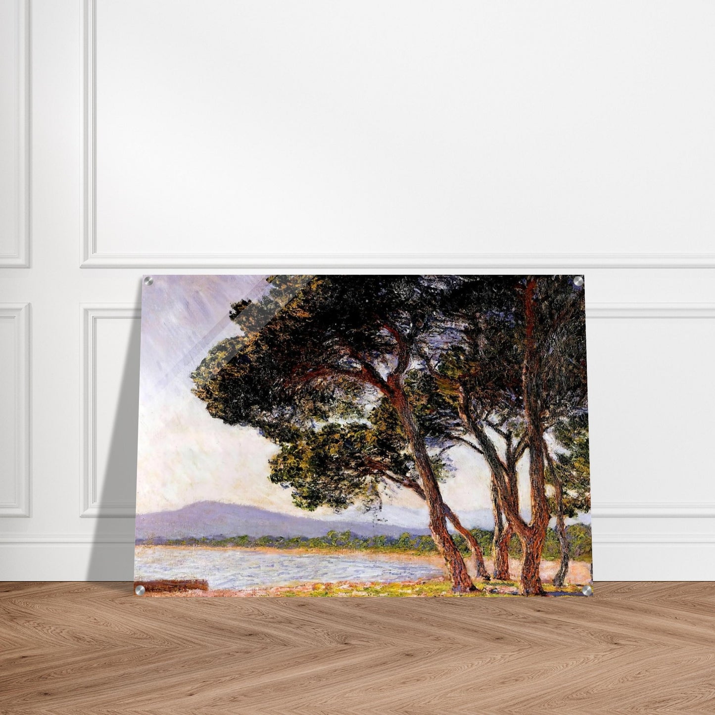 Beach in Juan-les-Pins - claude monet Acrylic Print - 70x100 cm / 28x40″ inches