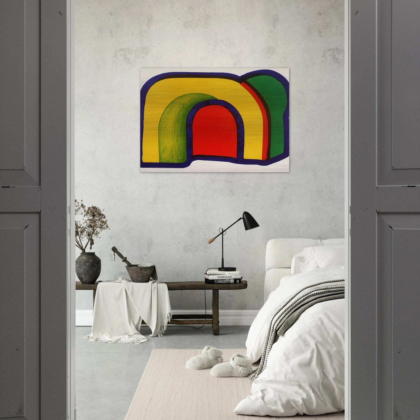 Arch - 1971 - Howard Hodgkin Brushed Aluminum Print - 70x100 cm / 28x40 inches | Howard Hodgkin Aluminum Print | Howard Hodgkin Prints