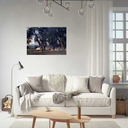 Olive Trees at Corfu - John Singer Sargent Brushed Aluminum Print - 70x100 cm / 28x40 inches | John Singer Sargent Aluminum Print | John Singer Sargent Prints