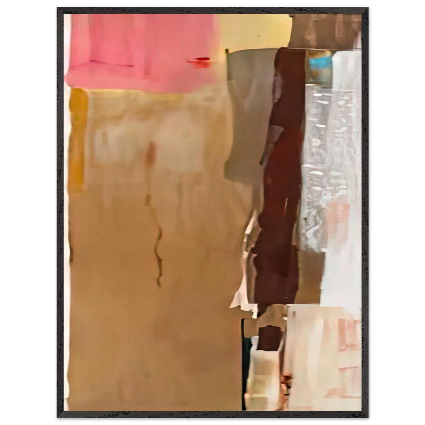 Helen Frankenthaler - Bistre I, 1976- Wall Art - 21x29.7 cm / 8x12" - Premium Wooden Framed Poster With Fine Art Paper-canvas - Wood frame