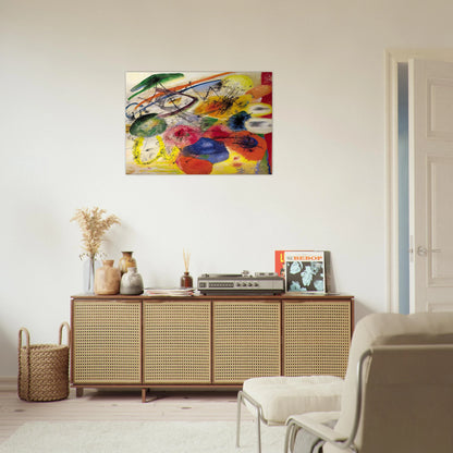 BLACK STROKES I 1913 - Wassily Kandinsky Brushed Aluminum Print - 70x100 cm / 28x40 inches | Wassily Kandinsky Aluminum Print | Wassily Kandinsky Prints