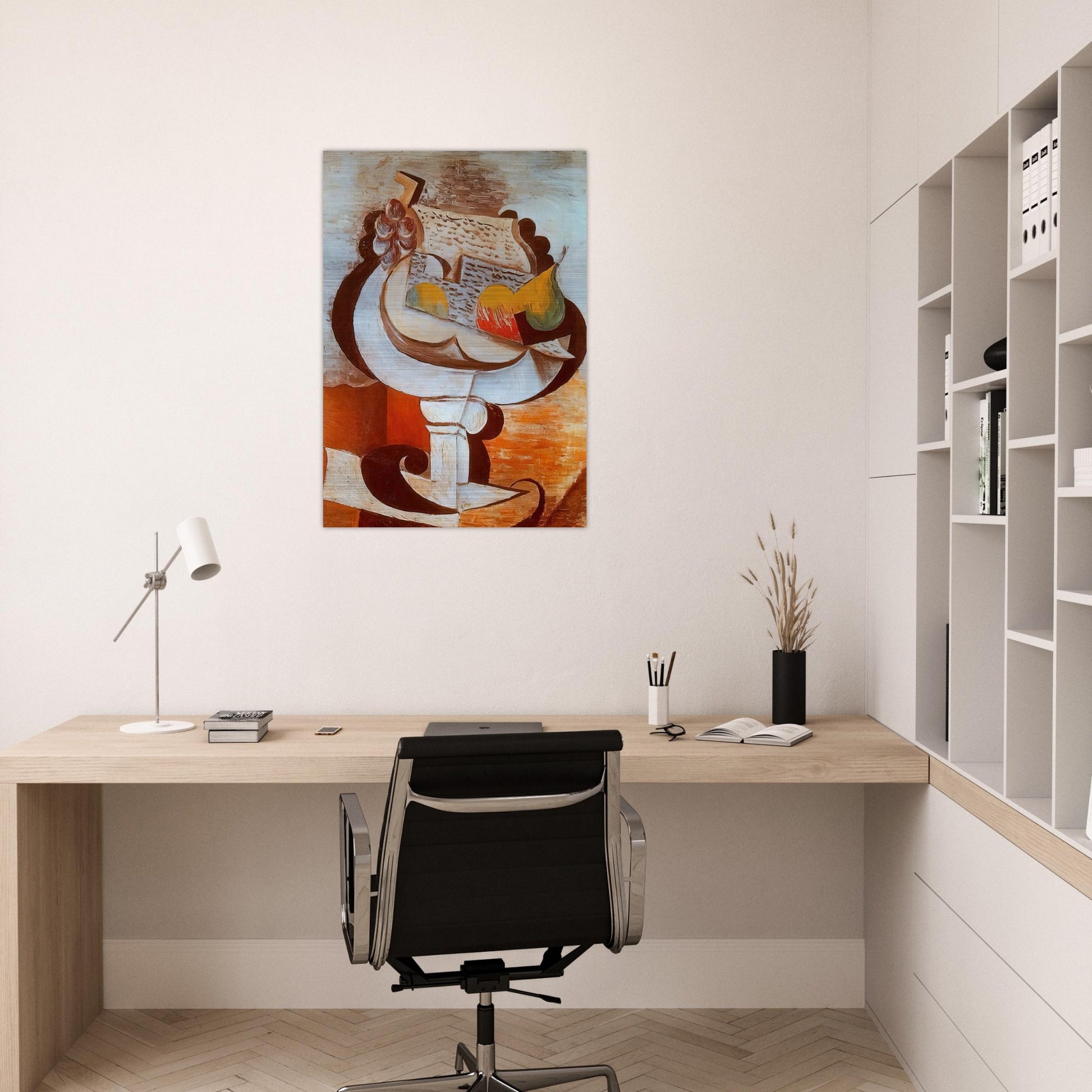 Fruit dish - Pablo Picasso Brushed Aluminum Print - 70x100 cm / 28x40 inches | Pablo Picasso Aluminum Print | Pablo Picasso Prints