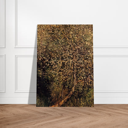 Apple Trees in Blossom by the Water - claude monet Brushed Aluminum Print - 70x100 cm / 28x40 inches | claude monet Aluminum Print | claude monet Prints
