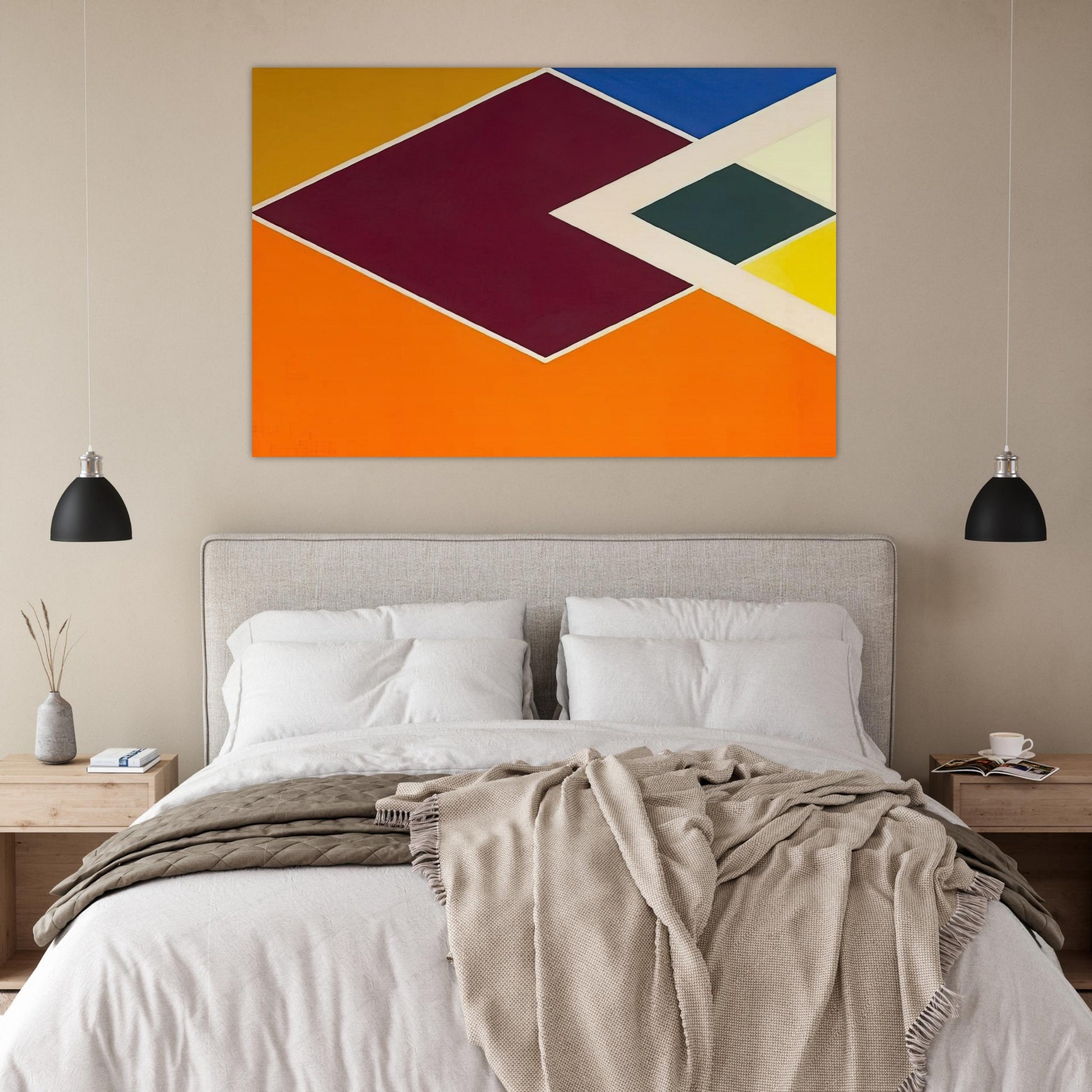 Batticaloa from the Diamond Drill series - Hard Edge Painting - Larry Zox Art Prints - 100x150 cm / 40x60″ inches | Larry Zox Poster | Larry Zox Prints