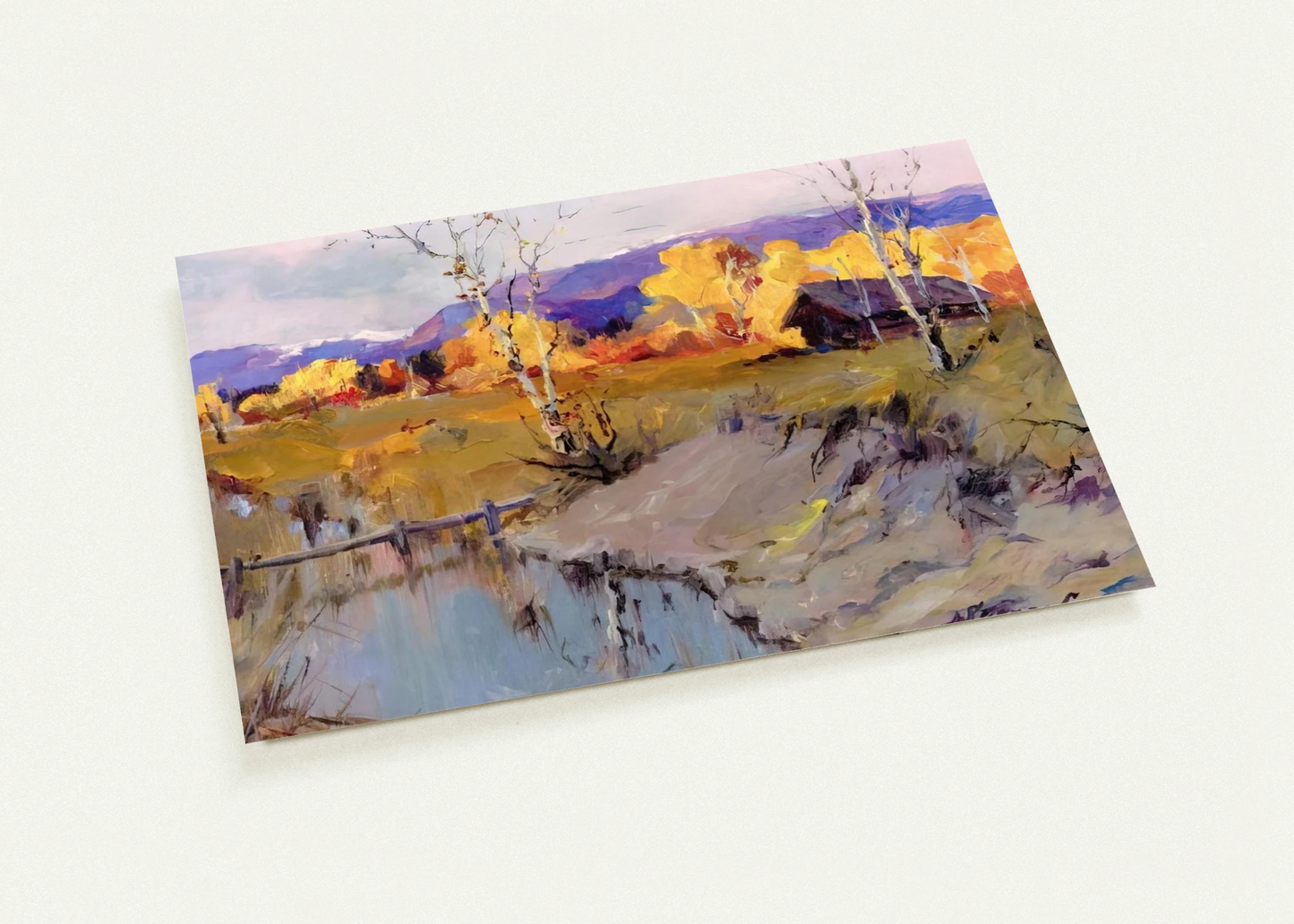 Autumn Morning - Romanticism By Sydney Laurence Pack of 10 Post Cards | Sydney Laurence Post Cards | A6 (10.5 x 14.8 cm) - 4.1 x 5.8 inches