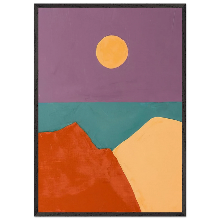 Untitled - 2015 - Etel Adnan 70x100 cm / 28x40 inches Framed Art Print – Black Wooden Frame