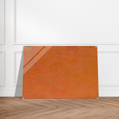Untitled Orange Painting - Robert Ryman Acrylic Print - 70x100 cm / 28x40″ inches | Robert Ryman Wall Art | Robert Ryman Prints