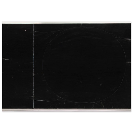 Black on Black - Ellsworth Kelly Brushed Aluminum Print - 70x100 cm / 28x40 inches | Ellsworth Kelly Aluminum Print | Ellsworth Kelly Prints