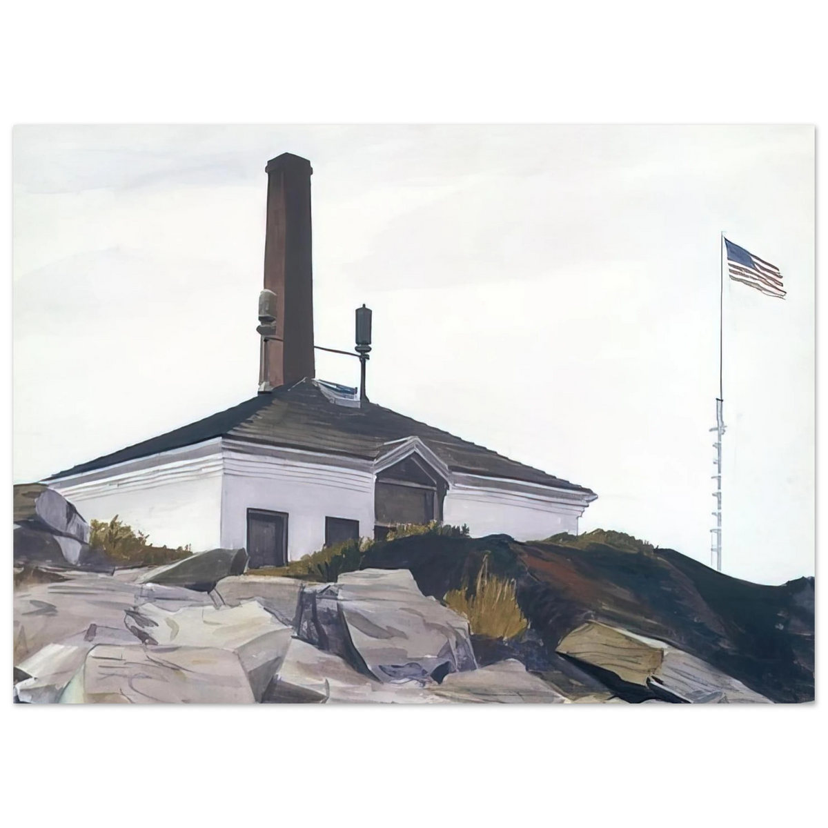 Edward Hopper - House of the Foghorn, I Fine Art Poster