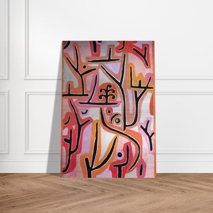 PARK BEI LU 1938 - Paul Klee Brushed Aluminum Print - 70x100 cm / 28x40 inches | Paul Klee Aluminum Print | Paul Klee Prints