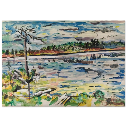 MICHIGAN SUMMER DAYS - Ivan Albright Brushed Aluminum Print - 70x100 cm / 28x40 inches | Ivan Albright Aluminum Print | Ivan Albright Prints
