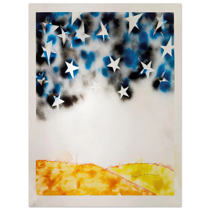 Mario Schifano - Le Stelle - Pop Art  75x100 cm / 30x40inches Fine Art Poster
