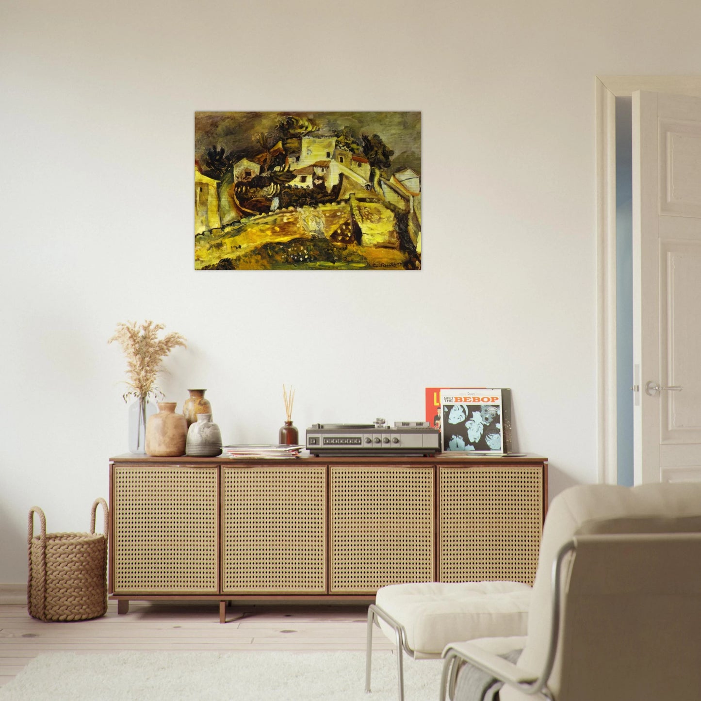 LANDSCAPE AT CAGNES - Chaim Soutine Brushed Aluminum Print - 70x100 cm / 28x40 inches | Chaim Soutine Aluminum Print | Chaim Soutine Prints