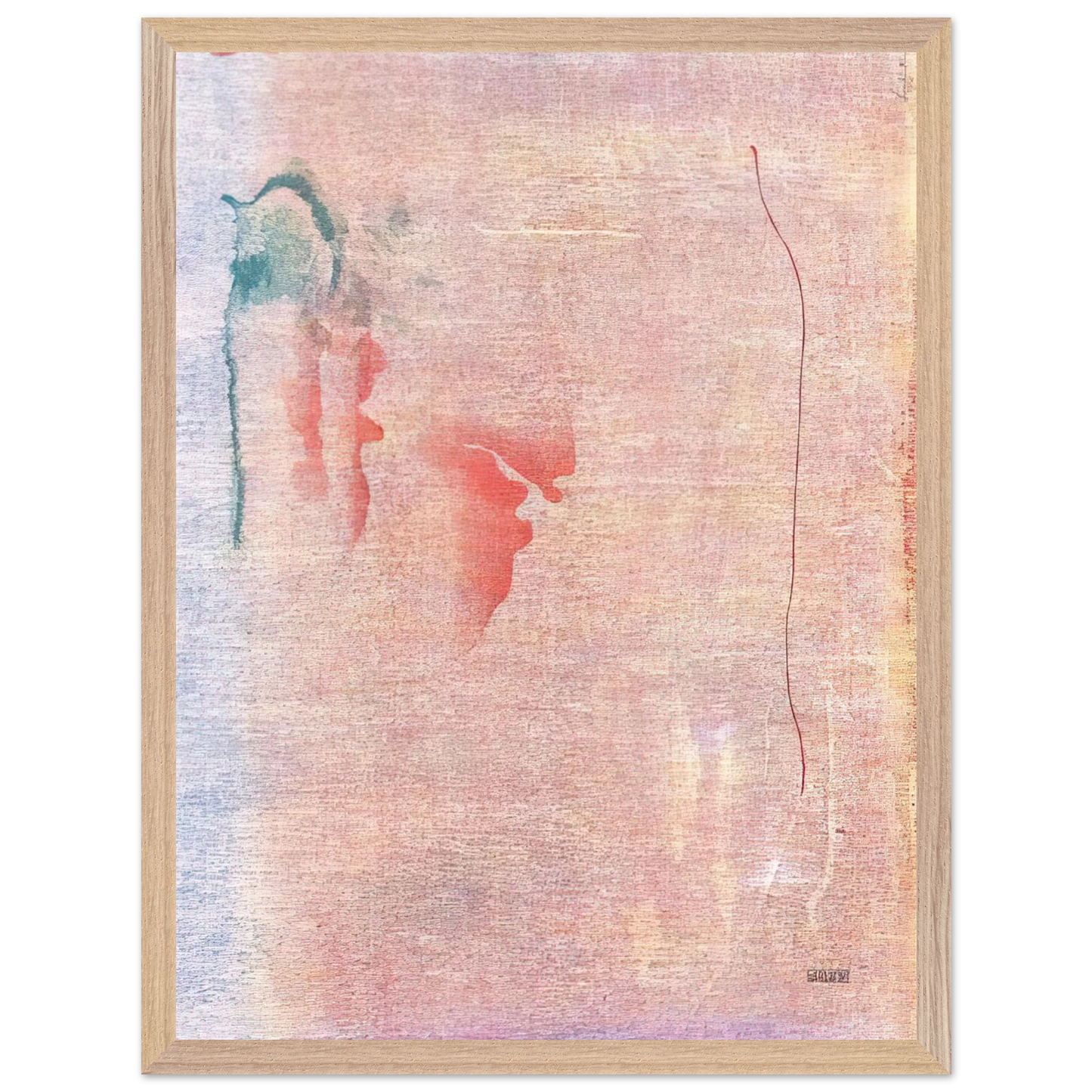 Helen Frankenthaler - Cedar Hill - 1983 Wall art - 30x40 cm / 12x16 inches - Premium Wooden Framed Poster With Fine Art Paper-canvas - White frame