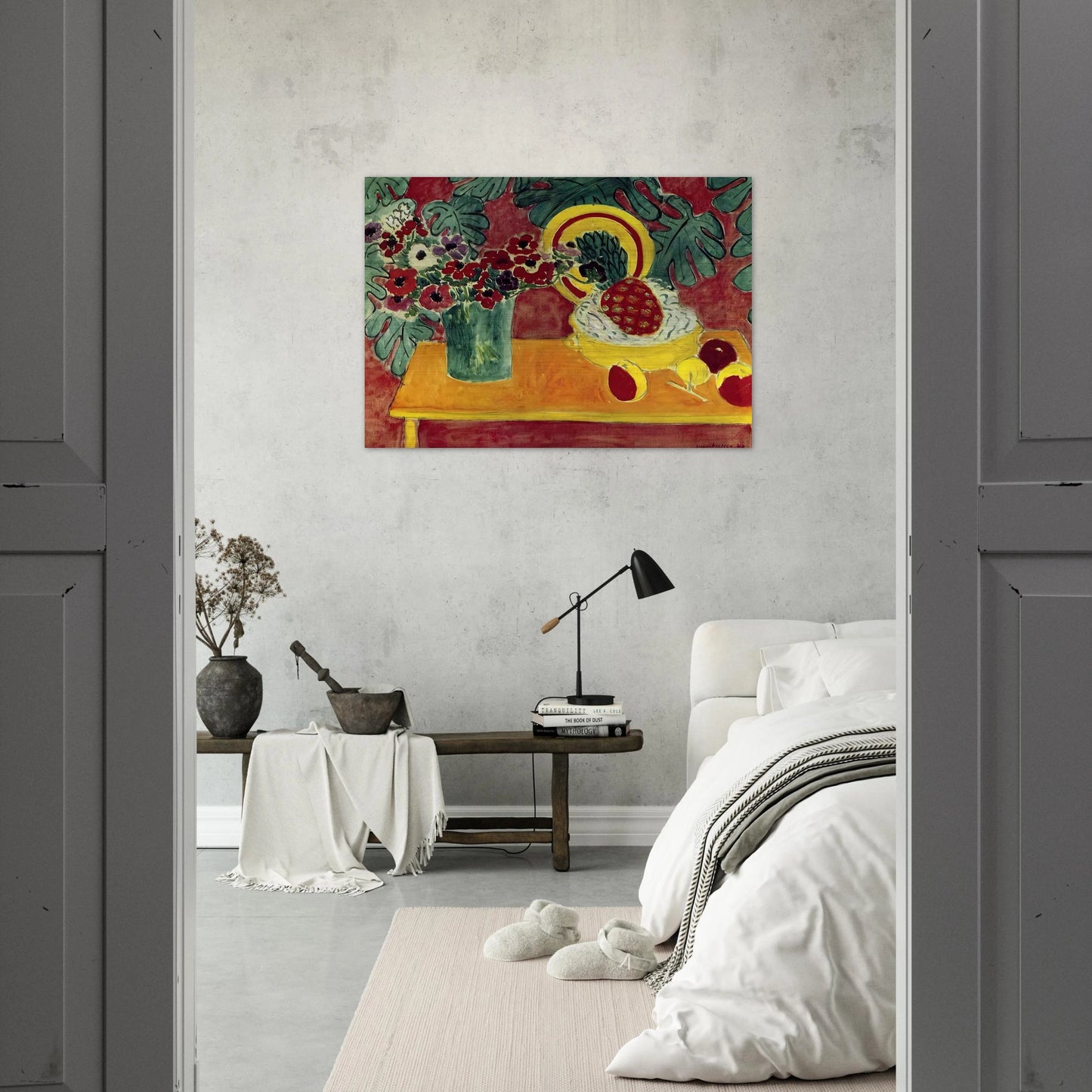 PINEAPPLE AND ANEMONES 1940 - Henri Matisse Brushed Aluminum Print - 70x100 cm / 28x40 inches | Henri Matisse Aluminum Print | Henri Matisse Prints