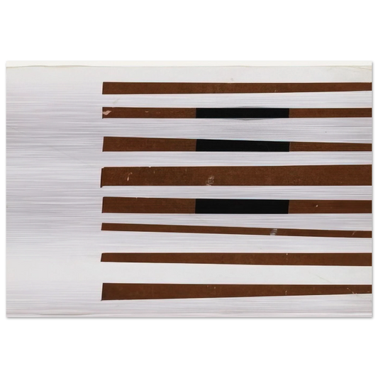 Black, Brown, White - Ellsworth Kelly Brushed Aluminum Print - 70x100 cm / 28x40 inches | Ellsworth Kelly Aluminum Print | Ellsworth Kelly Prints