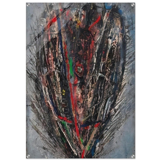 La flamme - 1947 - Wols Acrylic Print - 70x100 cm / 28x40″ inches | Wols Wall Art | Wols Prints