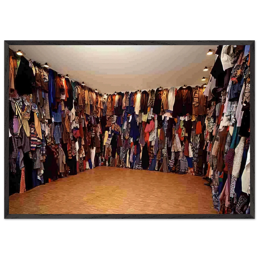RESERVE 1990 - Christian Boltanski 70x100 cm / 28x40 inches Framed Art Print – Black Wooden Frame