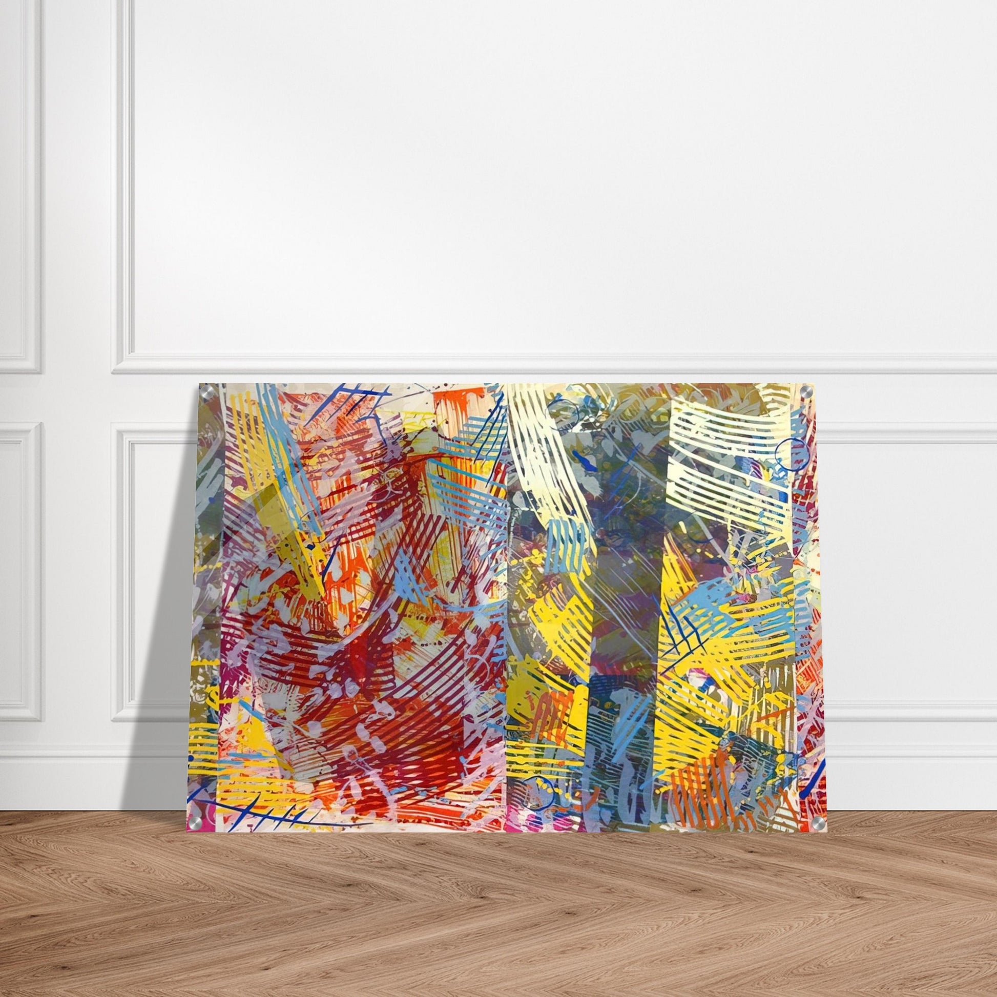 Pretty Boxes - Sam Gilliam Acrylic Print - 70x100 cm / 28x40″ inches | Sam Gilliam Wall Art | Sam Gilliam Prints