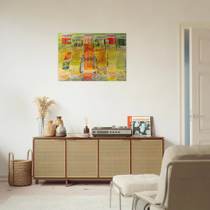 KRAFT SALAD DRESSING 1973 - Janet Fish Brushed Aluminum Print - 70x100 cm / 28x40 inches | Janet Fish Aluminum Print | Janet Fish Prints