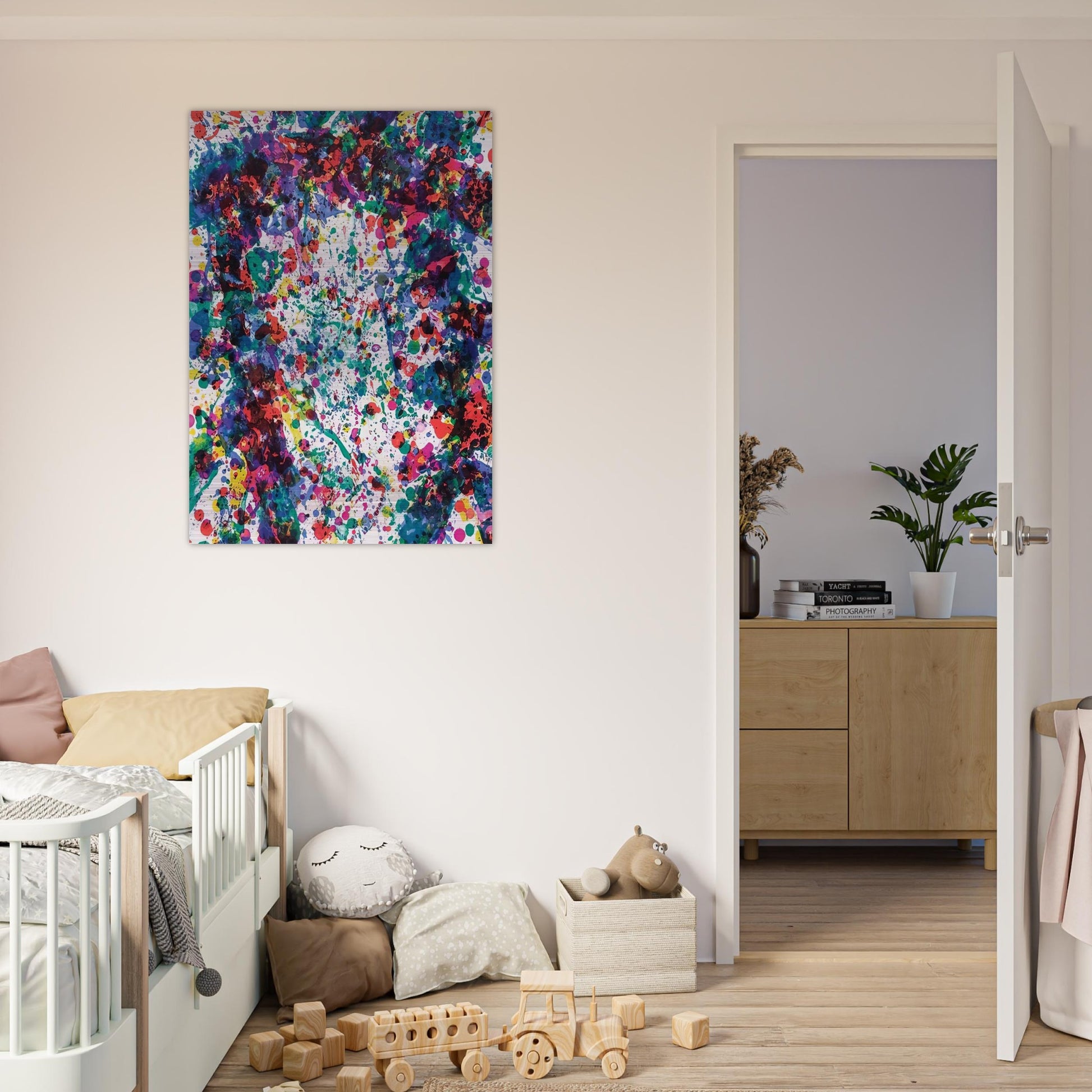 Dewy Unicorn - Sam Francis Brushed Aluminum Print - 70x100 cm / 28x40 inches | Sam Francis Aluminum Print | Sam Francis Prints