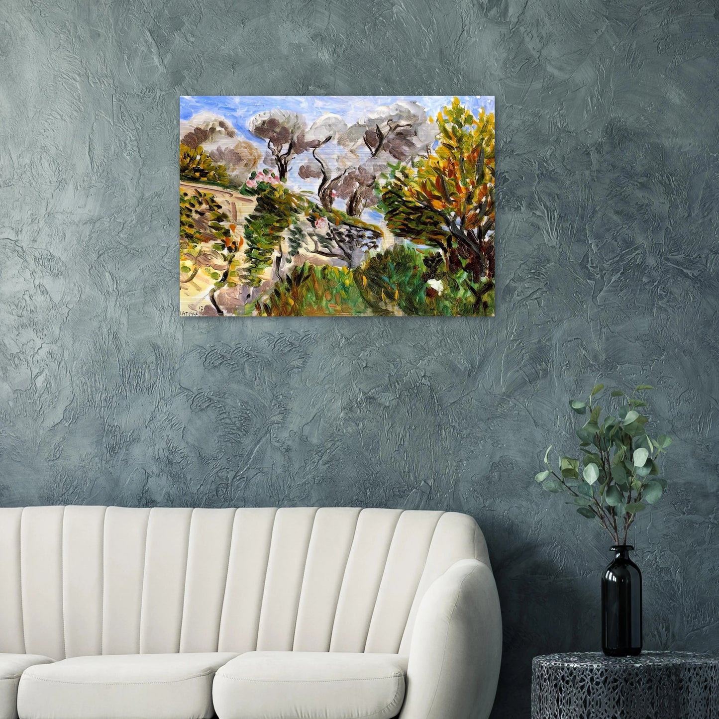 OLIVE TREES RENOIR S GARDEN IN CAGNES 1917 - Henri Matisse Brushed Aluminum Print - 70x100 cm / 28x40 inches | Henri Matisse Aluminum Print | Henri Matisse Prints