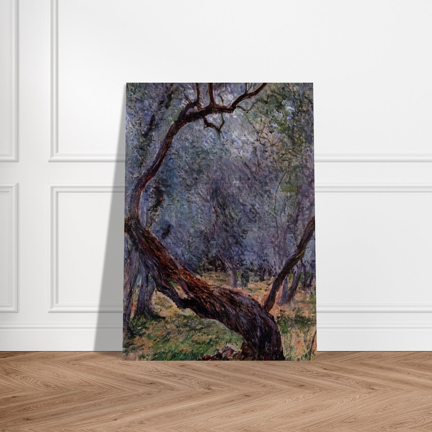 Olive Trees Study - claude monet Brushed Aluminum Print - 70x100 cm / 28x40 inches | claude monet Aluminum Print | claude monet Prints