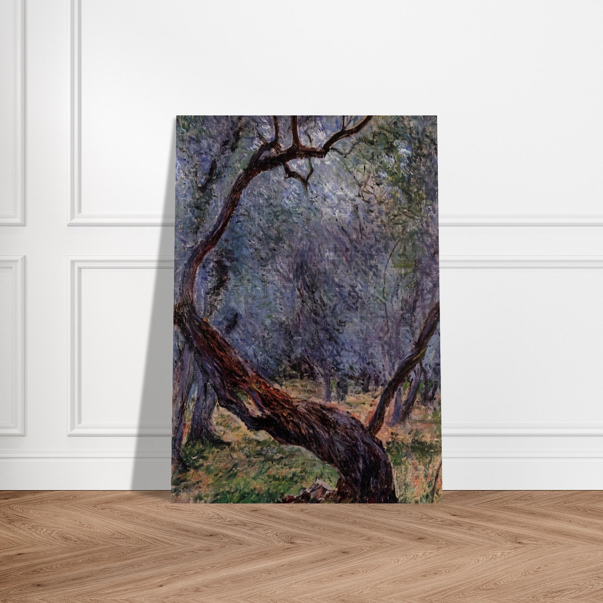 Olive Trees Study - claude monet Brushed Aluminum Print - 70x100 cm / 28x40 inches | claude monet Aluminum Print | claude monet Prints